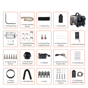 Diesel Air Heater 8KW 12V/24V Bluetooth APP Remote Control