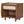 Walnut Nightstand with Rattan Detail, MDF + Solid Wood