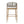 Outdoor Bar Height Metal Frame Counter Stools with Scallop-Shaped Backrest & Water-Resistant Cushions