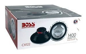 BOSS AUDIO Chaos CX122 12" 5600 Watt Car Power Subwoofer Sub Woofer PAIR - TRAPSKI