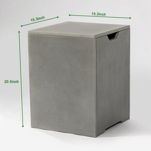 Square Propane Tank Cover Holder, Multi Functional Utility - Gray