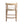 Modern Rubberwood Counter Stool Set With Upholstered Seats