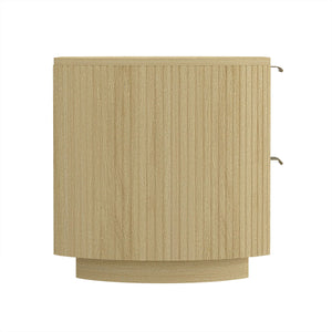 Olivia - Nightstand & 2 Drawers - Oak