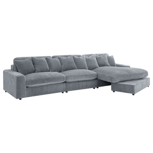 Cassidy - Upholstered Sectional Sofa With Reversible Cushions