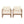 Set of 2 Outdoor Acacia Wood Patio Club Chair