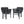 Outdoor Dining Chair, All-Weather Patio Seating For Backyard (Set of 2)