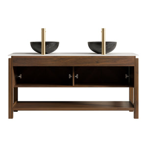 Indigo 60" Bathroom Vanity with Sinter Stone Countertop