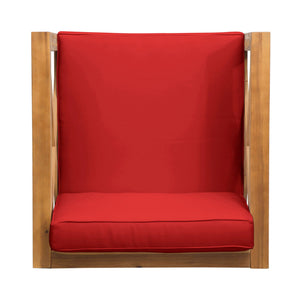 Brava Mid-Century Modern Club Chair with Water Resistant Cushions