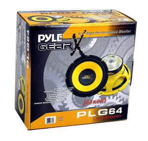 Pyle PLG64 6.5" 1200W Car Audio Mid Bass/Midrange Subwoofer Speaker Set, 2 Pair - TRAPSKI