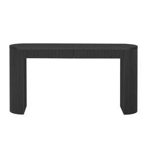 U_STYLE 58.3" Entryway Table with Large Top and Dual Drawers