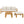Outdoor 3pcs Acacia Sectional Patio Sofa Set