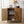 Rustic Hand-Carved Wooden 2-Door Cabinet