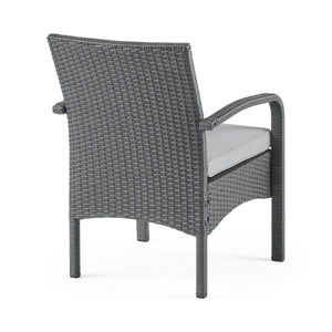 Cordoba KD Wicker 4 Piece Chat Set