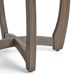 Hermosa Rustic Circular Bistro Table - Gray