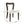 Dining Chair Without Arm Set of 2 (Dark Brown + Beige)