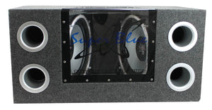 Pyramid BNPS102 10" 1000W Subwoofers Bandpass Box and PX-1000.2 1000W 2 Ch Amp