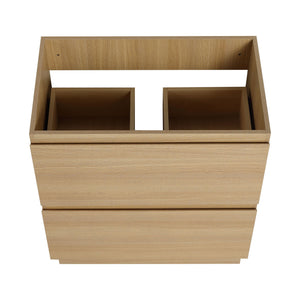 Modern Freestanding Bathroom Vanity Cabinet With Double Drawer