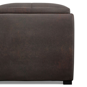 Avalon - Upholstered Square Coffee Table Storage Ottoman