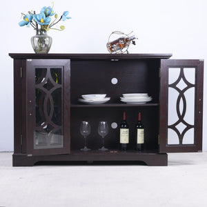 Spacious Sideboard With 3 Doors - Ox Blood Red