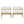 La Fiora Outdoor Patio Iron Club Chair (Set of 2) - Off White / Teak