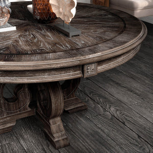 Elegant Dining Set Round Table And Side Chairs