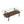 Rectangle Coffee Table, Tempered Glass Tabletop With Metal Legs, Modern Table For Living Room