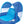 SwimWays Spring Float Pool Lounge Chair Recliner, Sun Canopy & Cup Holder, Blue