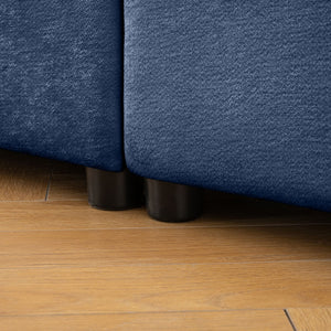 Stylish Sofa With Storage Seat And Cylindrical Backrest