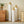 3-Piece Modern Metal Vase Set - White & Gold