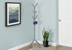 Coat Rack, Hall Tree, Freestanding, 8 Hooks, Entryway, Contemporary & Modern
