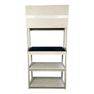 31.5" Baker's Rack in White and Black