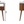 Solid Wood Mini Nightstand, 1-Drawer, 1 Open Slot, Chestnut