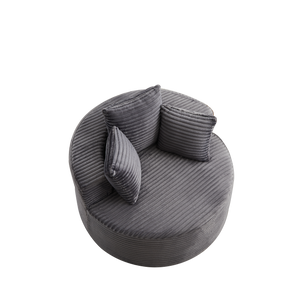 43-inch Round Corduroy Single Sofa