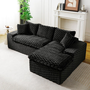 Modular Sofa, Convertible Twin Seat With Chaise Lounge
