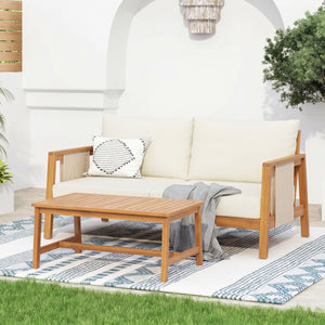 2 Piece Outdoor Loveseat and Coffee Table Set
