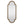 Scalloped Oval Wall Mirror, Vintage