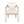 Acacia Wood Dining Chairs Set of 2, Armchairs with Cushions