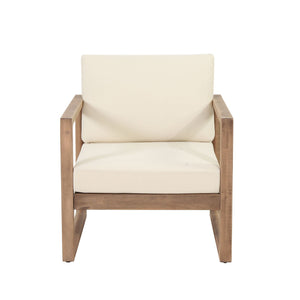 Outdoor Acacia Wood Patio Club Chair