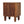 Solid Wood Louvre Bedside Unit