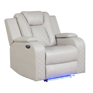 Benz - Power Recliner Set With LED Lighting And USB Charging