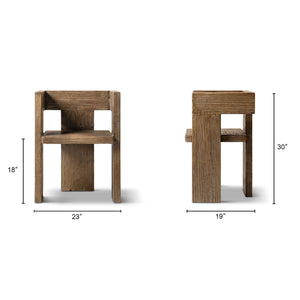 Avenel - Sculptural Block Accent Chair