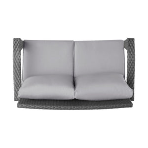 Honolulu Loveseat - Gray / Silver