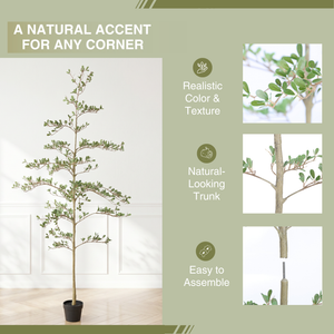 6ft Artificial Olive Tree, Realistic Faux Potted Plant