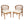 Outdoor Dining Chairs Set of 2, Acacia Wood Patio Chairs with Cushions