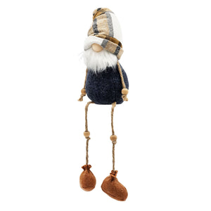 3 Pieces Fall Thanksgiving Gnomes Decorations, Harvest Festival Table Home Ornaments For Holiday Party Gifts - Blue / Brown