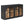 4-Door Large Storage Sideboard Buffet Cabinet with Glass Doors Arched Cabinet (Black)