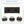 Black Carved Symmetrical Design Door And Wood Coloured Frame TV Stand