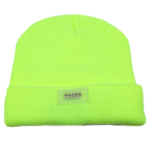 Unisex 5 LED Knitted Beanie Winter Warm Hat Camping Jogging Running Cap Headlamp