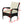 2-Piece Liberatore Dining Chairs with Beige Cushions