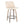 Toriano - Contemporary Fixed Height Counter Stool With Swivel & Round Footrest (Set of 2)